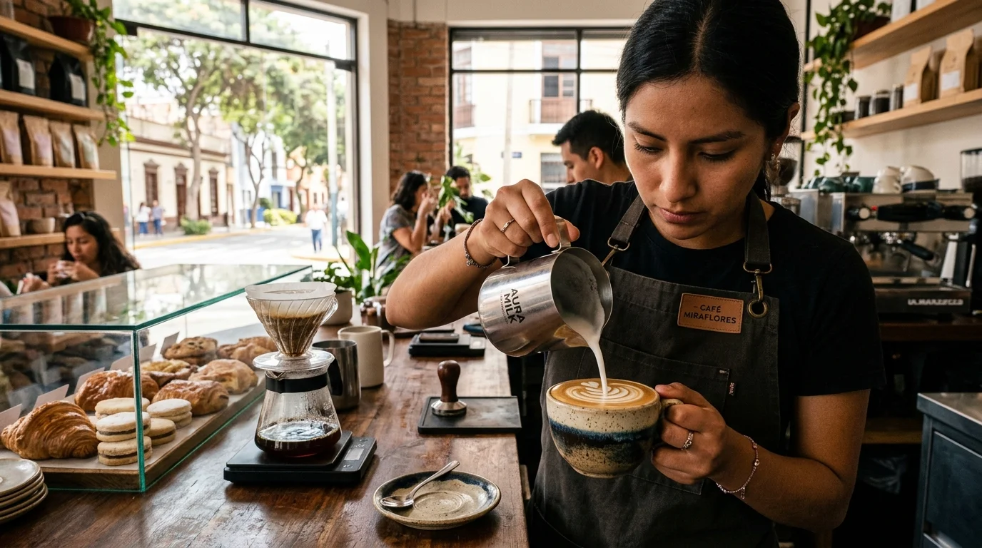 Fondo de Cafeterías de Especialidad y Brunch en Lima